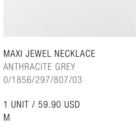 Zara Maxi Jewel Silver Statement Necklace - Picture 8 of 8